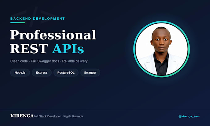 build a professional rest API with nodejs and swagger docs