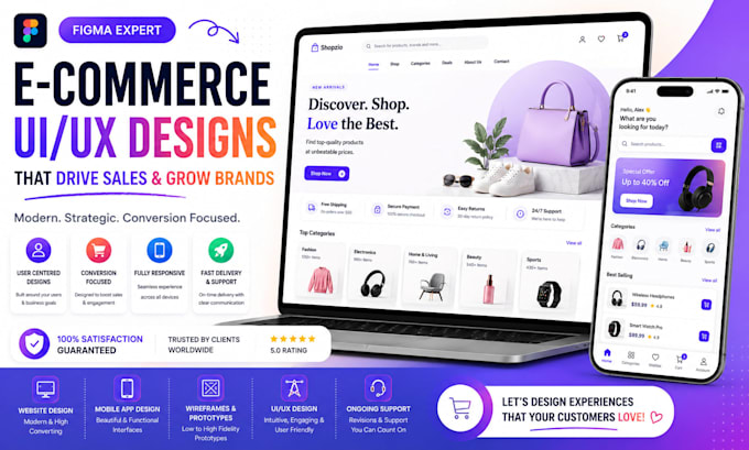 create responsive website UI UX design in figma