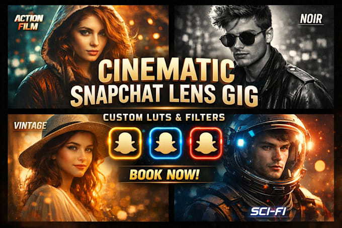 create cinematic snapchat lenses with custom luts