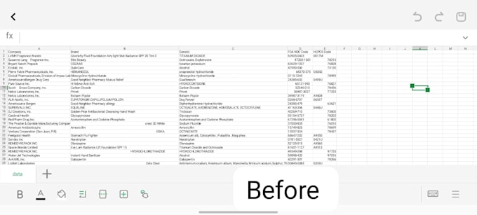 clean , formate, merge, split excle data