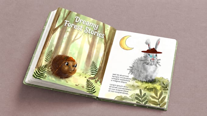 illustrate adorable characters for children books