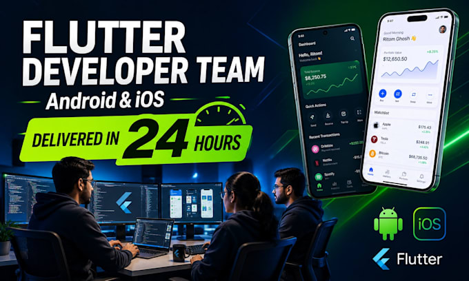 be your speedy flutter developer for mobile app development