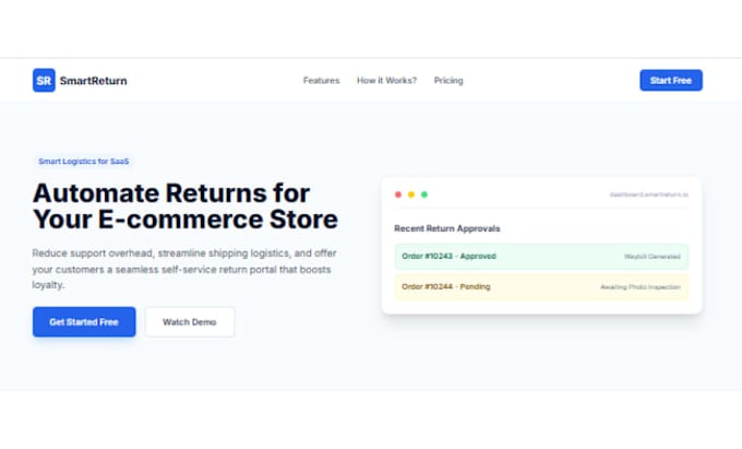 design and build a saas landing page