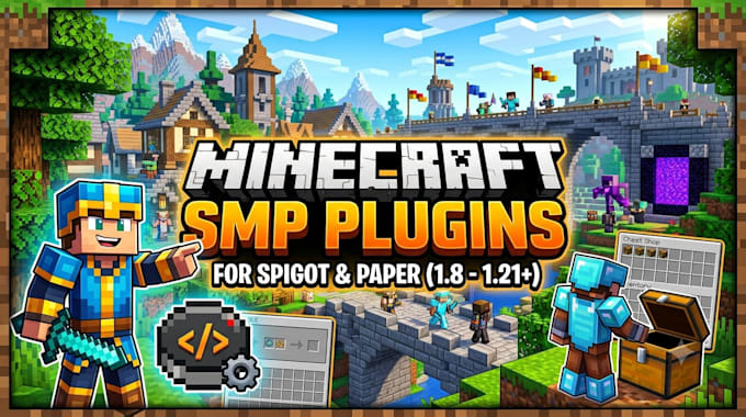 develop a custom minecraft java plugin for your server