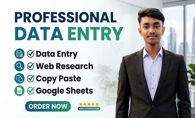 do accurate data entry, web research, lead generation, and data collection