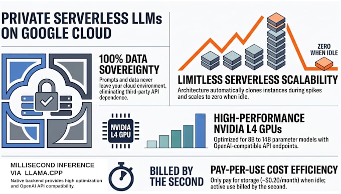 set up a private, serverless llm deployment on google cloud run