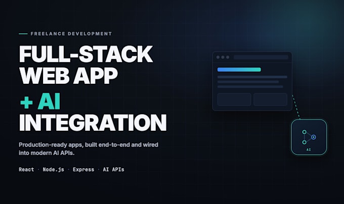 build a full stack web app with ai integration