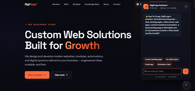 build an ai chatbot or ai assistant for your website