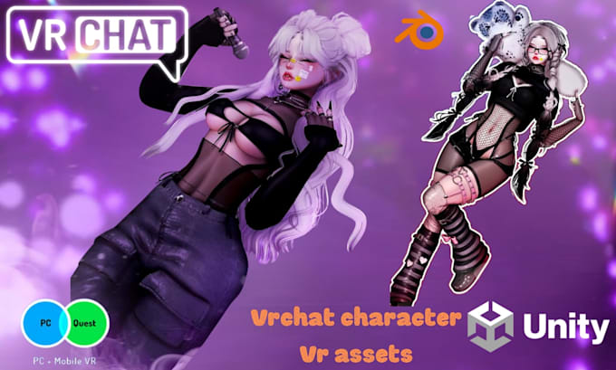 customize vrchat avatar, fix issues, upload to vrchat for pc and quest