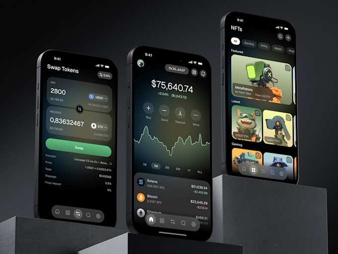 build crypto wallet app token tracker bot portfolio dashboard blockchain