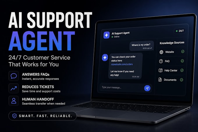 build an ai customer support agent for your website or helpdesk
