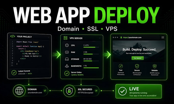 deploy your website with vps, SSL and domain
