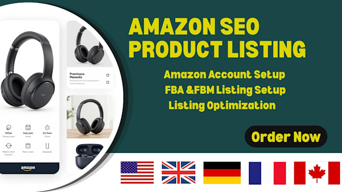 design modern amazon seo product listing for you