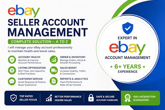manage your ebay seller hub as VA