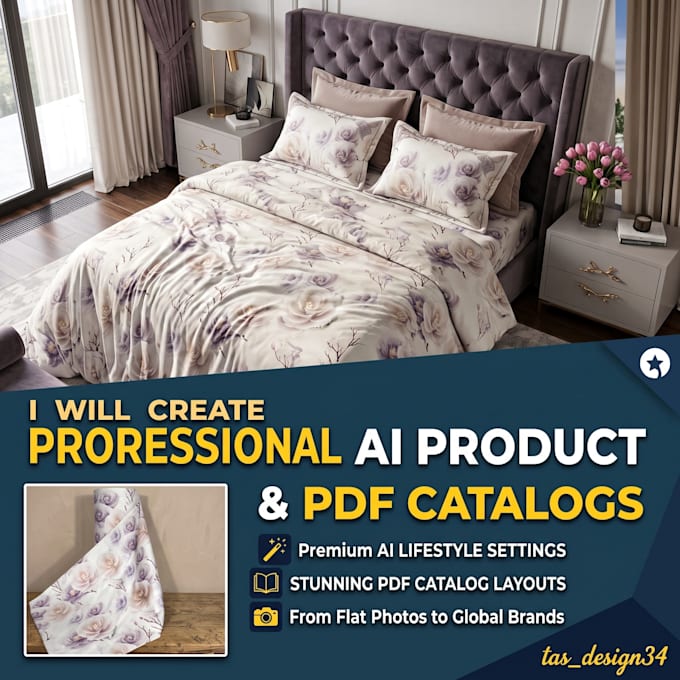 create professional ai product photography and PDF catalogs