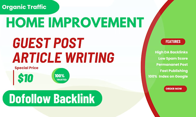 publish home improvement guest posts on high da SEO websites