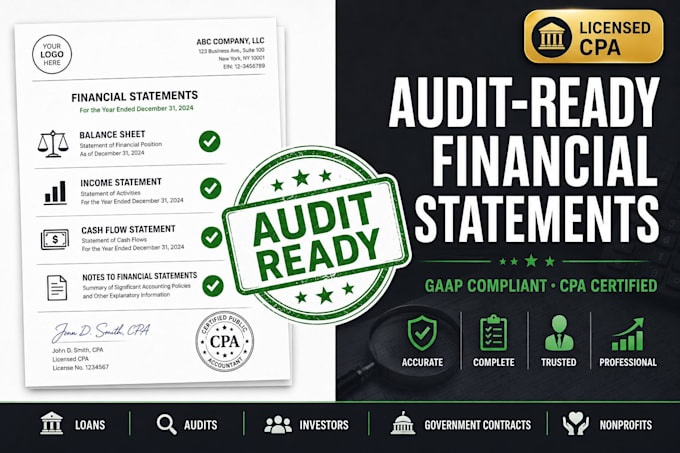 prepare audit ready financial statements as a licensed CPA