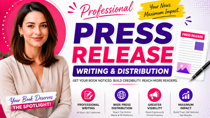 write distribute book press release, press release distribution book launch pr