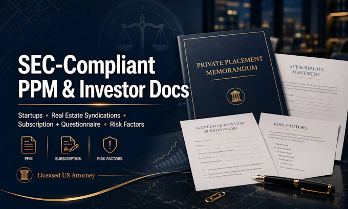 draft a private placement memorandum for your real estate syndication