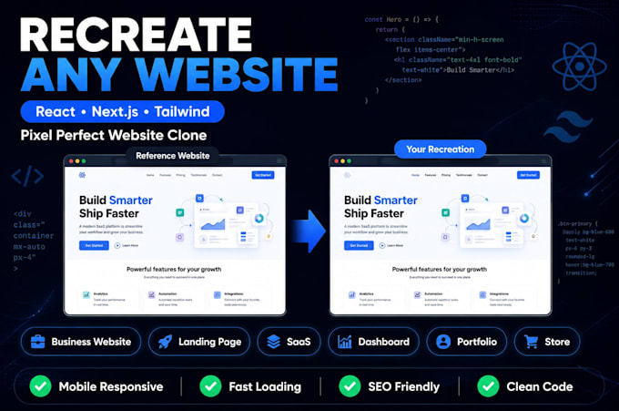 recreate website, duplicate website, and clone website