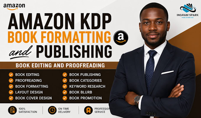 edit, proofread, format your book for amazon KDP publishing