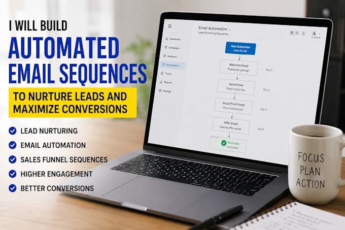 build automated email sequences to nurture leads and maximize conversions