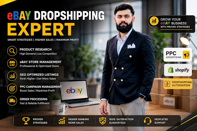 ebay dropshipping, product research and store management