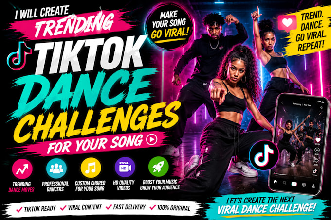 create trending tiktok dance challenges for your song