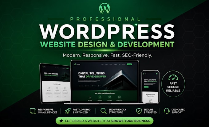build responsive wordpress website and design redesign wordpress website
