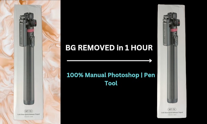 manually remove background with pen tool in 1 hour