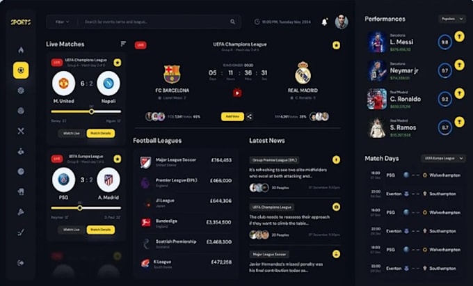develop custom sports statistics challenge app with real time analytics