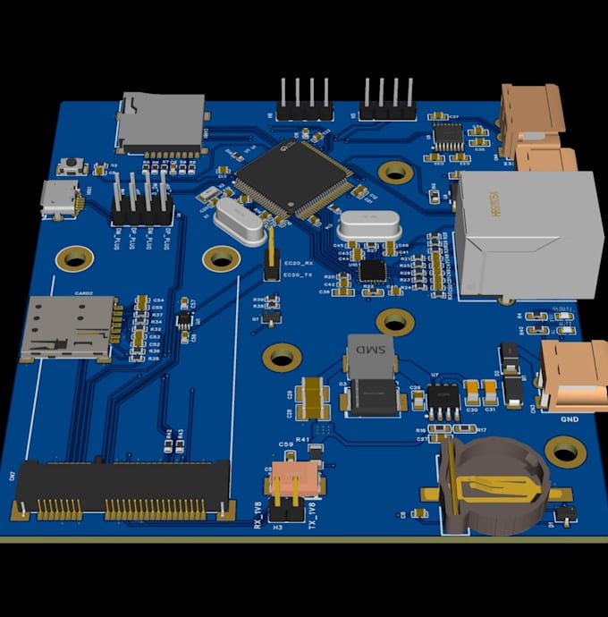 design rf pcb design, lora pcb, rf circuit design,  wireless communication pcb