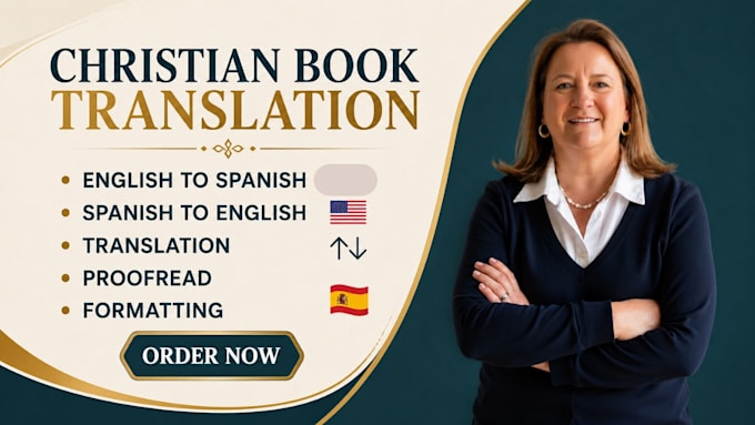 translate proofread format devotional christian book from english to spanish