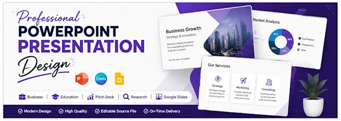 design a professional presentations for your project