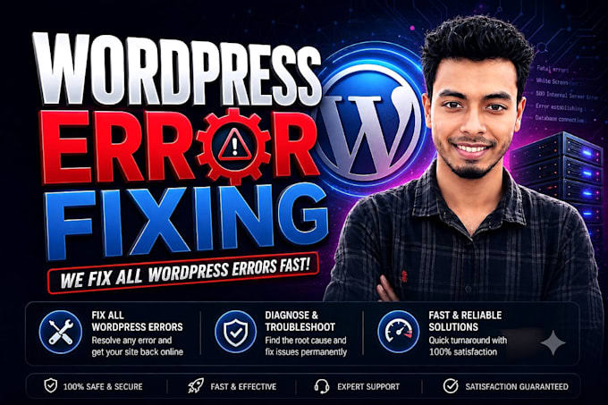 fix wordpress bugs and critical website issues
