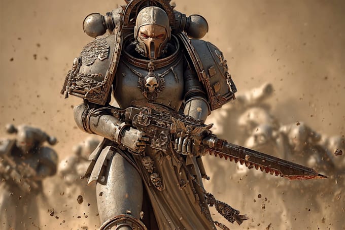 create a warhammer 40k character art