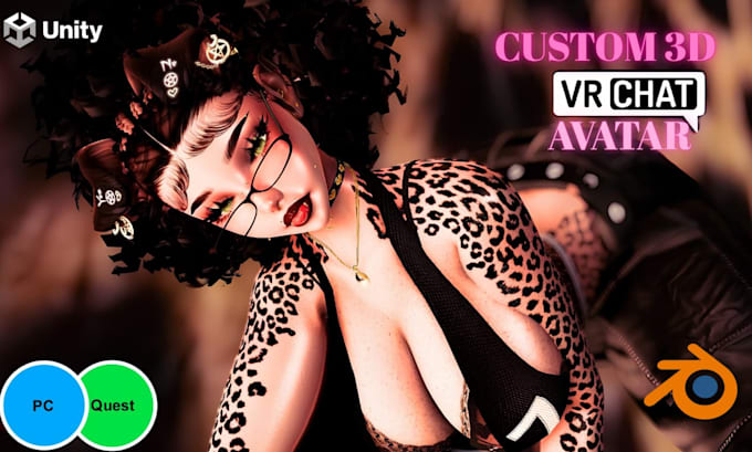 create custom vrchat avatar edits, outfit swaps, avatar upgrade, vr character