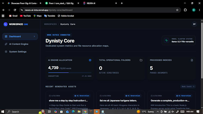 build a full stack ai saas application