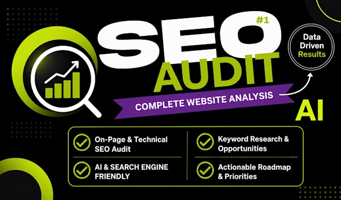 complete website SEO audit with technical audit ,ai visibility