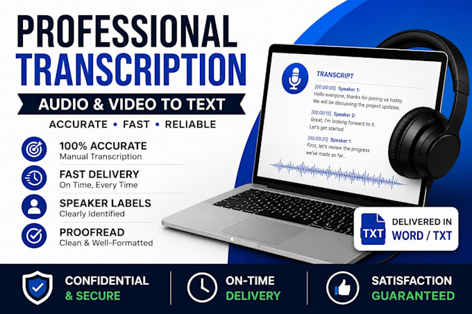 accurately transcribe audio and video to text