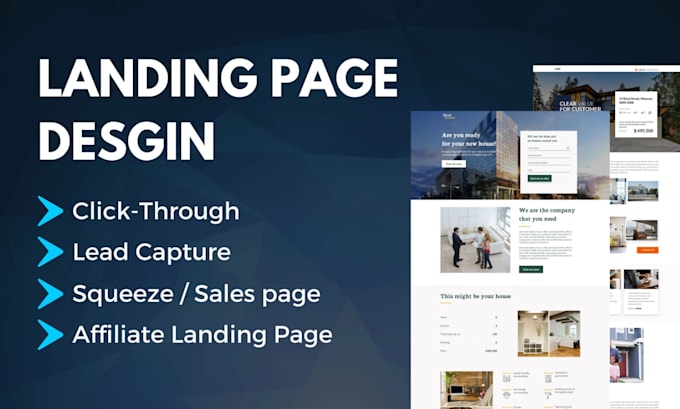 create landing page using unbounce, instapage, convertri