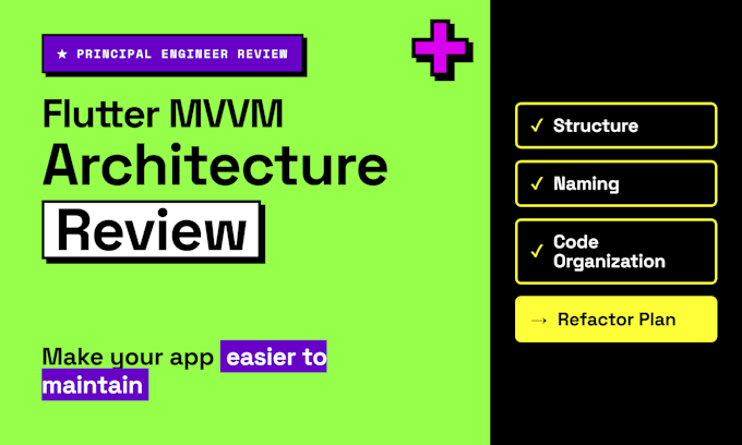 review your flutter mvvm architecture and app structure