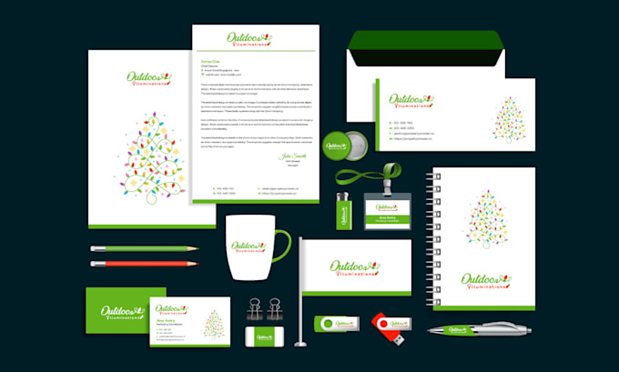 design logo business card letterhead folder all stationery