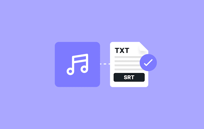 transcribe an english audio into text