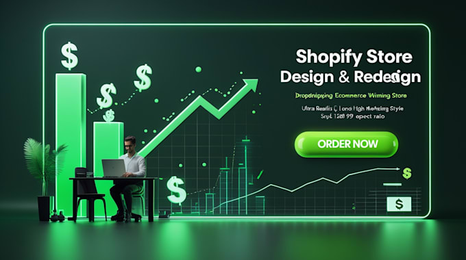 create a professional shopify store or design website