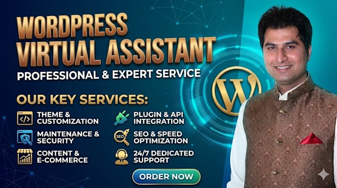 be your expert wordpress virtual assistant for any wp task