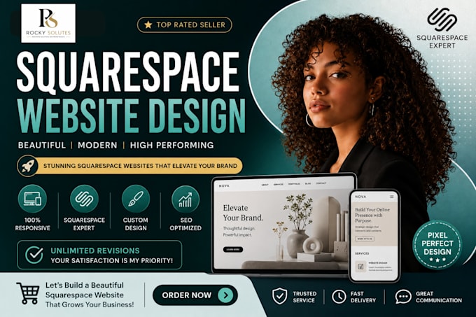 design a custom squarespace website for coaches and consultants