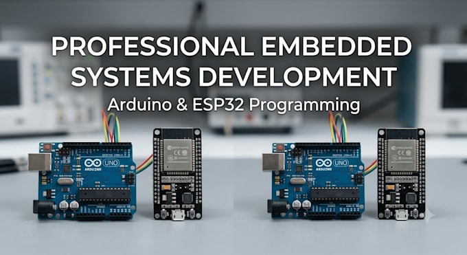 program arduino, esp32 and design microcontroller circuits or iot project