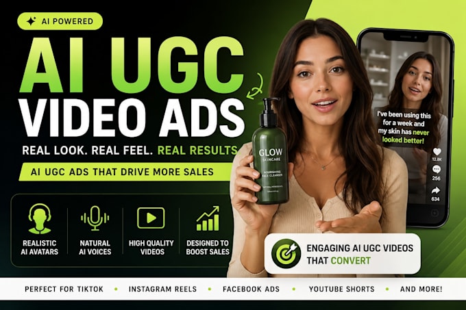 create ai ugc adds video for product and brands