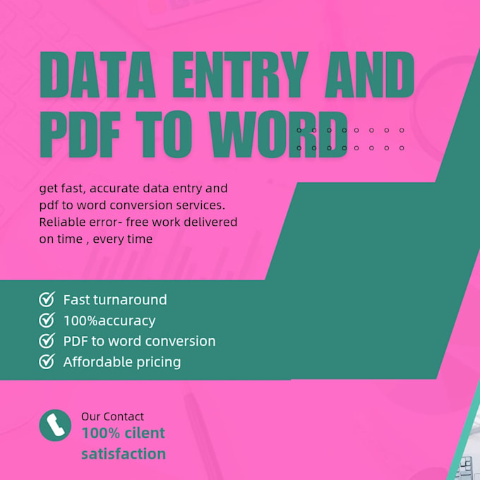 do fast and accurate data entry and pdf to word conversion